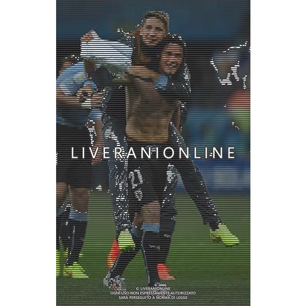 FIFA World Cup Brasile 2014 Gruppo D San Paolo - 19.06.2014 Uruguay-Inghilterra Nella Foto:cavani e ramirez esultano /Ph.Vitez-Ag. Aldo Liverani