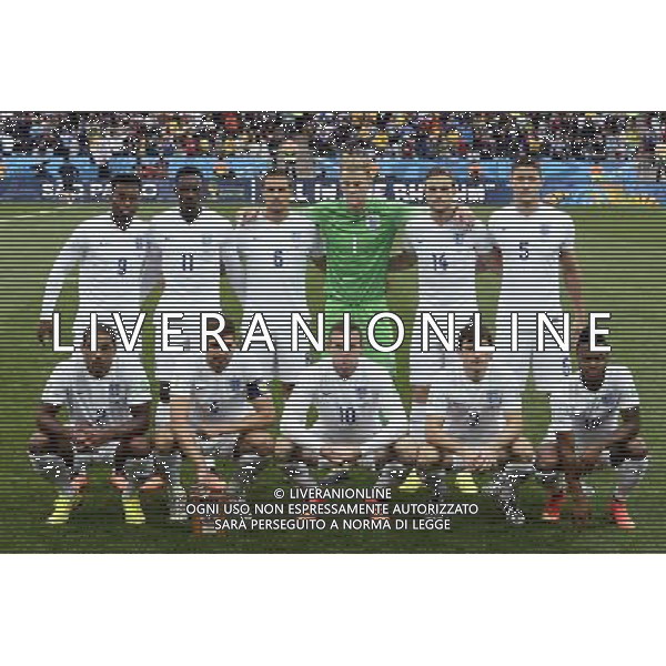 FIFA World Cup Brasile 2014 Gruppo D San Paolo - 19.06.2014 Uruguay-Inghilterra Nella Foto:Inghilterra Squadra Formazione Hart,Johnson,Baines,Gerrad,Cahill,Jagielka,Sturridge,Rooney,Welbeck,Henderson,Sterling /Ph.Vitez-Ag. Aldo Liverani