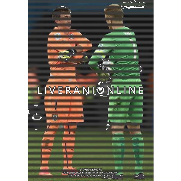 FIFA World Cup Brasile 2014 Gruppo D San Paolo - 19.06.2014 Uruguay-Inghilterra Nella Foto:Muslera Fernando-Hart Joe /Ph.Vitez-Ag. Aldo Liverani