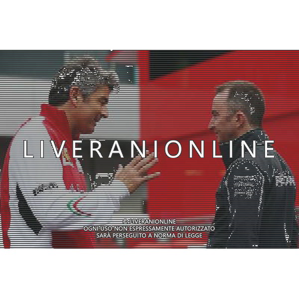 (L to R): Marco Mattiacci (ITA) Ferrari Team Principal with Paddy Lowe (GBR) Mercedes AMG F1 Executive Director (Technical). 20.06.2014. Formula 1 World Championship, Rd 8, Austrian Grand Prix, Spielberg, Austria, Practice Day. - www.xpbimages.com, EMail: requests@xpbimages.com - copy of publication required for printed pictures. Every used picture is fee-liable. © Copyright: Batchelor / XPB Images AG ALDO LIVERANI SAS ONLY ITALY