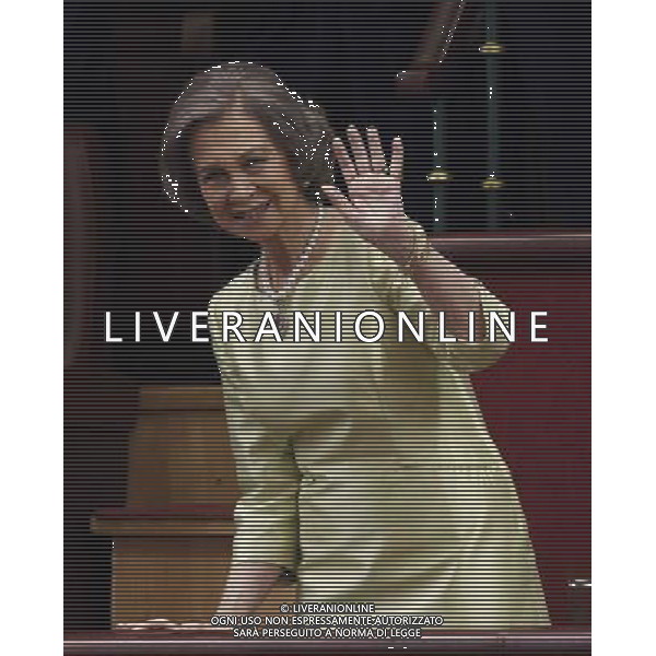 19.06.2014, Congreso de los Diputados, Madrid, ESP, Inthronisierung, Kˆnig Felipe VI, im spanischen Abgeordnetenhaus, im Bild Queen SofÌa of Spain // during the Enthronement ceremonies of King Felipe VI at the Congreso de los Diputados in Madrid, Spain on 2014/06/19. EXPA Pictures © 2014, PhotoCredit: EXPA/ Alterphotos/ EFE/Pool *****ATTENTION - OUT of ESP, SUI***** ©photoshot/Agenzia Aldo Liverani sas - ITALY ONLY - EDITORIAL USE ONLY