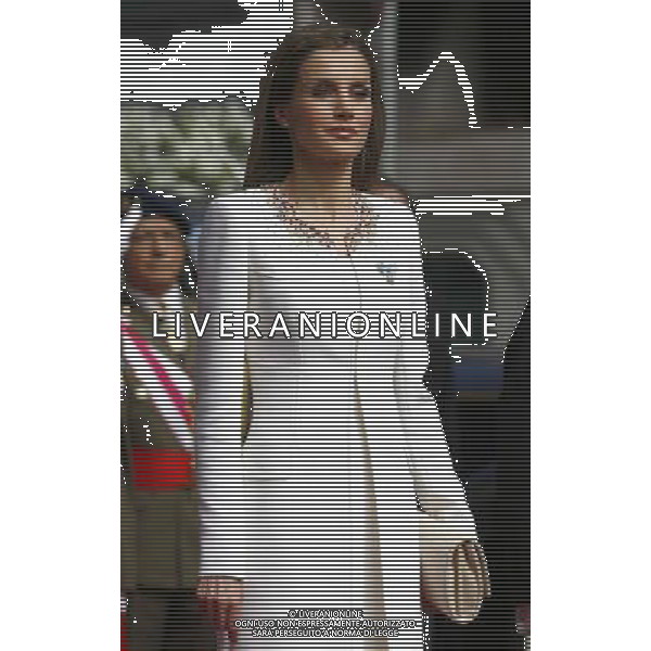 19.06.2014, Congreso de los Diputados, Madrid, ESP, Inthronisierung, Kˆnig Felipe VI, im spanischen Abgeordnetenhaus, im Bild Queen Letizia of Spain at Congreso de los Diputados with their children Princess Leonor and enfant SofÌa // during the Enthronement ceremonies of King Felipe VI at the Congreso de los Diputados in Madrid, Spain on 2014/06/19. EXPA Pictures © 2014, PhotoCredit: EXPA/ Alterphotos/ EFE/Pool *****ATTENTION - OUT of ESP, SUI***** ©photoshot/Agenzia Aldo Liverani sas - ITALY ONLY - EDITORIAL USE ONLY