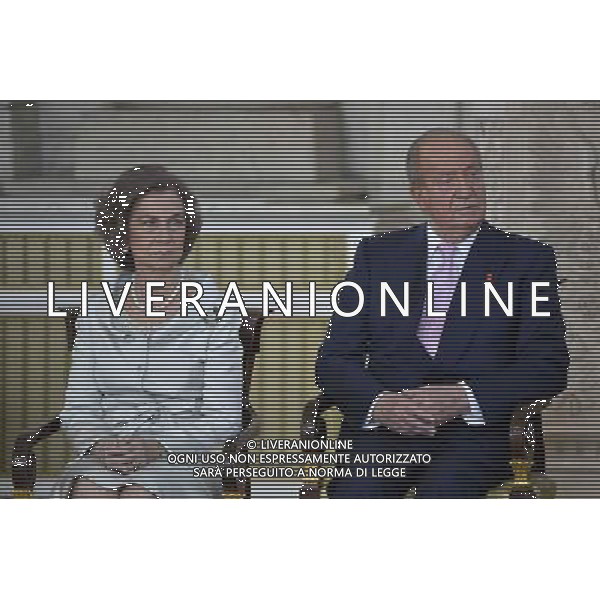 18.06.2014, Royal Palace, Madrid, ESP, Abdankung KË†nig Juan Carlos, Unterzeihnung der Abdankungspapiere, im Bild (L-R) Queen Sofia of Spain and King Juan Carlos of Spain // during the official abdication ceremony at the Royal Palace in Madrid, Spain on 2014/06/18. EXPA Pictures Â© 2014, PhotoCredit: EXPA/ Alterphotos/ Pool *****ATTENTION - OUT of ESP, SUI***** Â©photoshot/Agenzia Aldo Liverani sas - ITALY ONLY - EDITORIAL USE ONLY