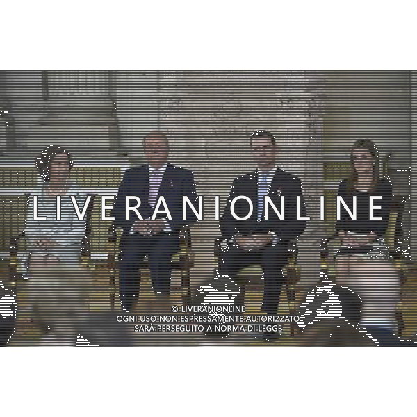 18.06.2014, Royal Palace, Madrid, ESP, Abdankung KË†nig Juan Carlos, Unterzeihnung der Abdankungspapiere, im Bild (L-R) Queen Sofia of Spain, Prince Felipe of Spain, King Juan Carlos of Spain and Princess Letizia of Spain // during the official abdication ceremony at the Royal Palace in Madrid, Spain on 2014/06/18. EXPA Pictures Â© 2014, PhotoCredit: EXPA/ Alterphotos/ Acero *****ATTENTION - OUT of ESP, SUI***** Â©photoshot/Agenzia Aldo Liverani sas - ITALY ONLY - EDITORIAL USE ONLY