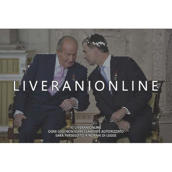 18.06.2014, Royal Palace, Madrid, ESP, Abdankung KË†nig Juan Carlos, Unterzeihnung der Abdankungspapiere, im Bild King Juan Carlos of Spain and Prince Felipe de Borbon // during the official abdication ceremony at the Royal Palace in Madrid, Spain on 2014/06/18. EXPA Pictures Â© 2014, PhotoCredit: EXPA/ Alterphotos/ Pool *****ATTENTION - OUT of ESP, SUI***** Â©photoshot/Agenzia Aldo Liverani sas - ITALY ONLY - EDITORIAL USE ONLY