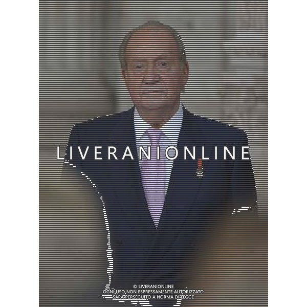 18.06.2014, Royal Palace, Madrid, ESP, Abdankung KË†nig Juan Carlos, Unterzeihnung der Abdankungspapiere, im Bild King Juan Carlos of Spain // during the official abdication ceremony at the Royal Palace in Madrid, Spain on 2014/06/18. EXPA Pictures Â© 2014, PhotoCredit: EXPA/ Alterphotos/ Pool *****ATTENTION - OUT of ESP, SUI***** Â©photoshot/Agenzia Aldo Liverani sas - ITALY ONLY - EDITORIAL USE ONLY