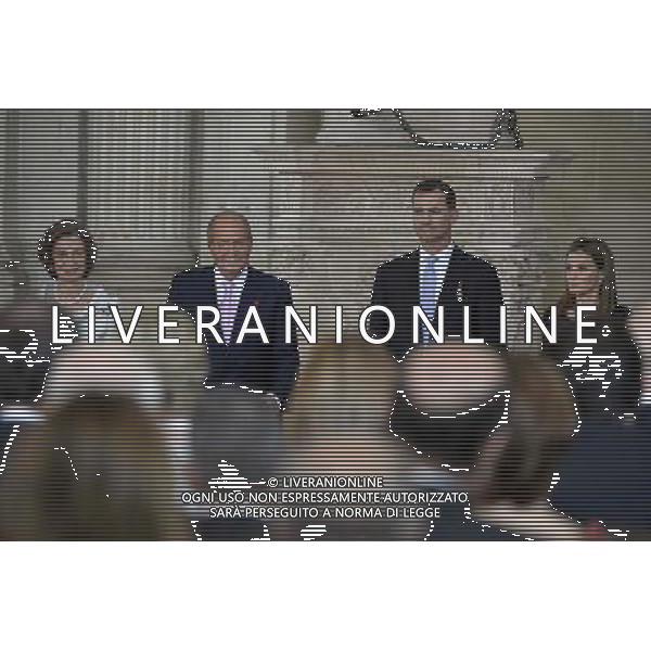 18.06.2014, Royal Palace, Madrid, ESP, Abdankung KË†nig Juan Carlos, Unterzeihnung der Abdankungspapiere, im Bild (L-R) Queen Sofia of Spain, Prince Felipe of Spain, King Juan Carlos of Spain and Princess Letizia of Spain // during the official abdication ceremony at the Royal Palace in Madrid, Spain on 2014/06/18. EXPA Pictures Â© 2014, PhotoCredit: EXPA/ Alterphotos/ Acero *****ATTENTION - OUT of ESP, SUI***** Â©photoshot/Agenzia Aldo Liverani sas - ITALY ONLY - EDITORIAL USE ONLY