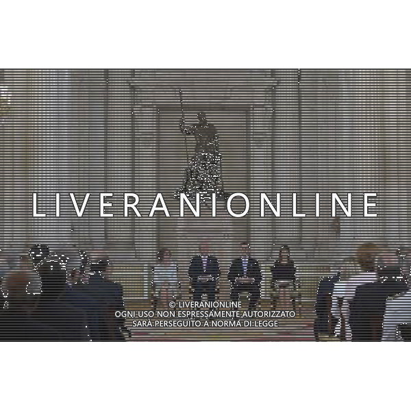 18.06.2014, Royal Palace, Madrid, ESP, Abdankung KË†nig Juan Carlos, Unterzeihnung der Abdankungspapiere, im Bild (L-R) Queen Sofia of Spain, Prince Felipe of Spain, King Juan Carlos of Spain and Princess Letizia of Spain // during the official abdication ceremony at the Royal Palace in Madrid, Spain on 2014/06/18. EXPA Pictures Â© 2014, PhotoCredit: EXPA/ Alterphotos/ Acero *****ATTENTION - OUT of ESP, SUI***** Â©photoshot/Agenzia Aldo Liverani sas - ITALY ONLY - EDITORIAL USE ONLY