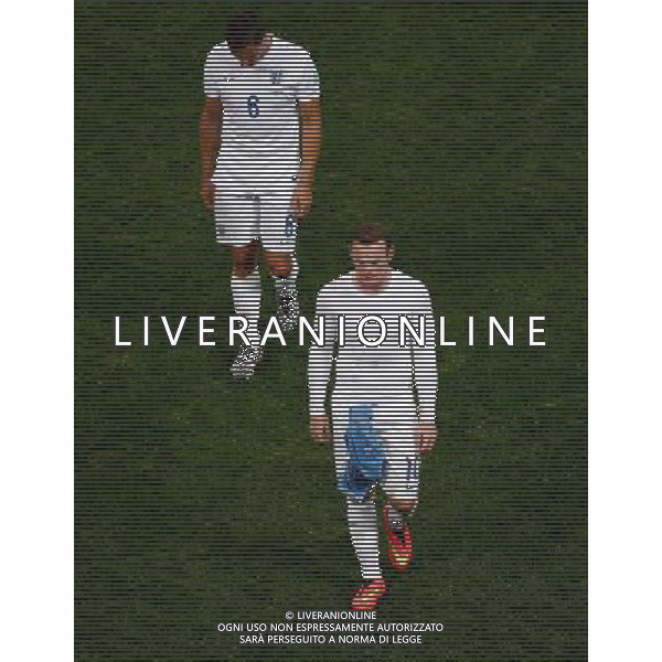 (140619) -- SAO PAULO, June 19, 2014 () -- England\'s players leave the field after a Group D match between Uruguay and England of 2014 FIFA World Cup at the Arena de Sao Paulo Stadium in Sao Paulo, Brazil, June 19, 2014. Uruguay won 2-1 over England on Thursday.(/Liao Yujie)(rh) 2014 FIFA World Cup Brazil Group D match between Uruguay and England at Arena de Sao Paulo on June 19, 2014 in Sao Paulo, Brazil. ©photoshot/Agenzia Aldo Liverani sas - ITALY ONLY - EDITORIAL USE ONLY