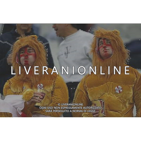 (140619) -- SAO PAULO, June 19, 2014 () -- England\'s fans look on after a Group D match between Uruguay and England of 2014 FIFA World Cup at the Arena de Sao Paulo Stadium in Sao Paulo, Brazil, June 19, 2014. Uruguay won 2-1 over England. (/Zhou Lei)(xzj) 2014 FIFA World Cup Brazil Group D match between Uruguay and England at Arena de Sao Paulo on June 19, 2014 in Sao Paulo, Brazil. ©photoshot/Agenzia Aldo Liverani sas - ITALY ONLY - EDITORIAL USE ONLY