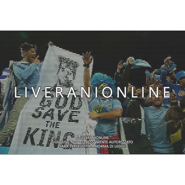 (140619) -- SAO PAULO, June 19, 2014 () -- Uruguay\'s fans celebrate the victory after a Group D match between Uruguay and England of 2014 FIFA World Cup at the Arena de Sao Paulo Stadium in Sao Paulo, Brazil, June 19, 2014. Uruguay won 2-1 over England on Thursday.(/Chen Jianli)(rh) 2014 FIFA World Cup Brazil Group D match between Uruguay and England at Arena de Sao Paulo on June 19, 2014 in Sao Paulo, Brazil. ©photoshot/Agenzia Aldo Liverani sas - ITALY ONLY - EDITORIAL USE ONLY