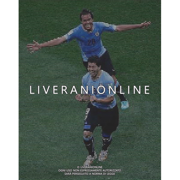 (140619) -- SAO PAULO, June 19, 2014 () -- Uruguay\'s Luis Suarez celebrates the goal during a Group D match between Uruguay and England of 2014 FIFA World Cup at the Arena de Sao Paulo Stadium in Sao Paulo, Brazil, June 19, 2014.(/Liao Yujie)(rh) 2014 FIFA World Cup Brazil Group D match between Uruguay and England at Arena de Sao Paulo on June 19, 2014 in Sao Paulo, Brazil. ©photoshot/Agenzia Aldo Liverani sas - ITALY ONLY - EDITORIAL USE ONLY