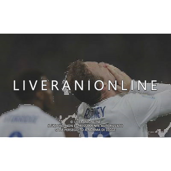 (140619) -- SAO PAULO, June 19, 2014 () -- England\'s Wayne Rooney (R) celebrates a goal during a Group D match between Uruguay and England of 2014 FIFA World Cup at the Arena de Sao Paulo Stadium in Sao Paulo, Brazil, June 19, 2014. Uruguay won 2-1 over England. (/Zhou Lei)(xzj) 2014 FIFA World Cup Brazil Group D match between Uruguay and England at Arena de Sao Paulo on June 19, 2014 in Sao Paulo, Brazil. ©photoshot/Agenzia Aldo Liverani sas - ITALY ONLY - EDITORIAL USE ONLY