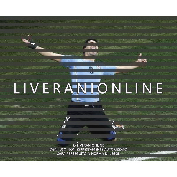 (140619) -- SAO PAULO, June 19, 2014 () -- Uruguay\'s Luis Suarez celebrates the goal during a Group D match between Uruguay and England of 2014 FIFA World Cup at the Arena de Sao Paulo Stadium in Sao Paulo, Brazil, June 19, 2014.(/Liao Yujie)(rh) 2014 FIFA World Cup Brazil Group D match between Uruguay and England at Arena de Sao Paulo on June 19, 2014 in Sao Paulo, Brazil. ©photoshot/Agenzia Aldo Liverani sas - ITALY ONLY - EDITORIAL USE ONLY