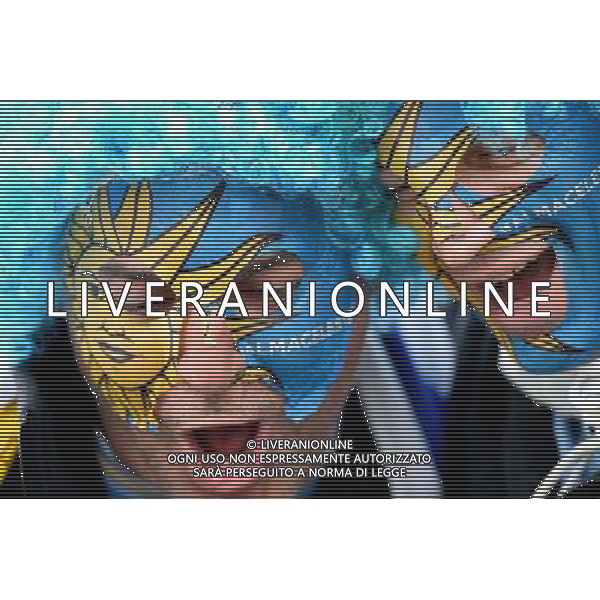 (140619) -- SAO PAULO, June 19, 2014 () -- Uruguay\'s fans cheer before a Group D match between Uruguay and England of 2014 FIFA World Cup at the Arena de Sao Paulo Stadium in Sao Paulo, Brazil, June 19, 2014.(/Li Ga)(pcy) 2014 FIFA World Cup Brazil Group D match between Uruguay and England at Arena de Sao Paulo on June 19, 2014 in Sao Paulo, Brazil. ©photoshot/Agenzia Aldo Liverani sas - ITALY ONLY - EDITORIAL USE ONLY