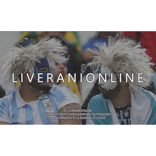 (140619) -- SAO PAULO, June 19, 2014 () -- Uruguay\'s fans are seen before a Group D match between Uruguay and England of 2014 FIFA World Cup at the Arena de Sao Paulo Stadium in Sao Paulo, Brazil, June 19, 2014.(/Zhou Lei)(pcy) 2014 FIFA World Cup Brazil Group D match between Uruguay and England at Arena de Sao Paulo on June 19, 2014 in Sao Paulo, Brazil. ©photoshot/Agenzia Aldo Liverani sas - ITALY ONLY - EDITORIAL USE ONLY