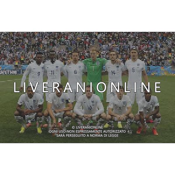 (140619) -- SAO PAULO, June 19, 2014 () -- England\'s national team players pose for a group photo before a Group D match between Uruguay and England of 2014 FIFA World Cup at the Arena de Sao Paulo Stadium in Sao Paulo, Brazil, June 19, 2014.(/Zhou Lei)(pcy) 2014 FIFA World Cup Brazil Group D match between Uruguay and England at Arena de Sao Paulo on June 19, 2014 in Sao Paulo, Brazil. ©photoshot/Agenzia Aldo Liverani sas - ITALY ONLY - EDITORIAL USE ONLY