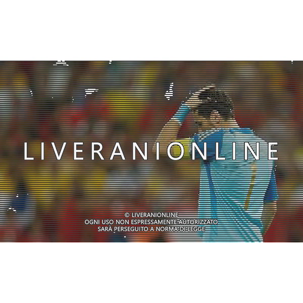 (140618) -- RIO DE JANEIRO, June 18, 2014 () -- Spain\'s goalkeeper Iker Casillas is seen after a Group B match between Spain and Chile of 2014 FIFA World Cup at the Estadio do Maracana Stadium in Rio de Janeiro, Brazil, June 18, 2014. Chile won 2-0 over Spain on Wednesday.(/Wang Lili)(pcy) ©photoshot/Agenzia Aldo Liverani sas - ITALY ONLY - EDITORIAL USE ONLY