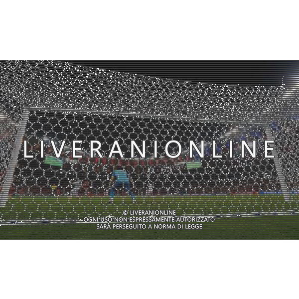 (140618) -- RIO DE JANEIRO, June 18, 2014 () -- Spain\'s goalkeeper Iker Casillas is seen through the net during a Group B match between Spain and Chile of 2014 FIFA World Cup at the Estadio do Maracana Stadium in Rio de Janeiro, Brazil, June 18, 2014. Chile won 2-0 over Spain on Wednesday.(/Wang Lili)(pcy) ©photoshot/Agenzia Aldo Liverani sas - ITALY ONLY - EDITORIAL USE ONLY