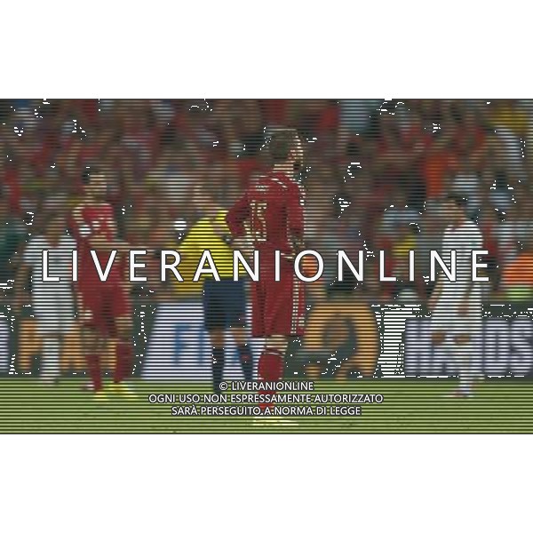(140618) -- RIO DE JANEIRO, June 18, 2014 () -- Spain\'s Sergio Ramos (front) reacts after a Group B match between Spain and Chile of 2014 FIFA World Cup at the Estadio do Maracana Stadium in Rio de Janeiro, Brazil, June 18, 2014. Chile won 2-0 over Spain on Wednesday.(/Wang Lili)(pcy) ©photoshot/Agenzia Aldo Liverani sas - ITALY ONLY - EDITORIAL USE ONLY