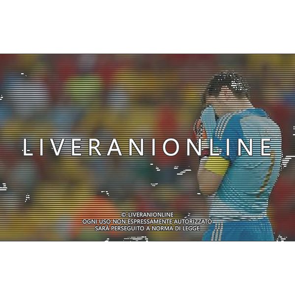 (140618) -- RIO DE JANEIRO, June 18, 2014 () -- Spain\'s goalkeeper Iker Casillas reacts during a Group B match between Spain and Chile of 2014 FIFA World Cup at the Estadio do Maracana Stadium in Rio de Janeiro, Brazil, June 18, 2014. Chile won 2-0 over Spain on Wednesday.(/Wang Lili)(pcy) ©photoshot/Agenzia Aldo Liverani sas - ITALY ONLY - EDITORIAL USE ONLY