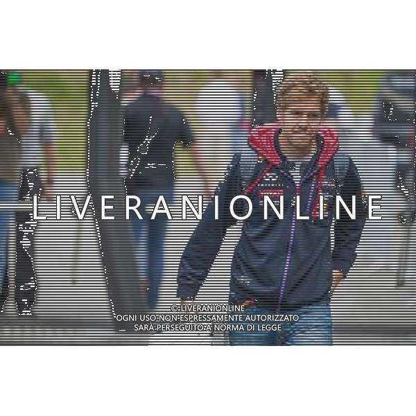 19.06.2014, Red Bull Ring, Spielberg, AUT, FIA, Formel 1, Grosser Preis von ÷sterreich, Vorberichte, im Bild Sebastian Vettel, (GER, Infiniti Red Bull Racing) bei seiner Ankunft // during the Preparation of the Austrian Formula One Grand Prix at the Red Bull Ring in Spielberg, Austria, 2014/06/19, EXPA Pictures © 2014, PhotoCredit: EXPA/ Mario Kuhnke ©photoshot/Agenzia Aldo Liverani sas - ITALY ONLY - EDITORIAL USE ONLY
