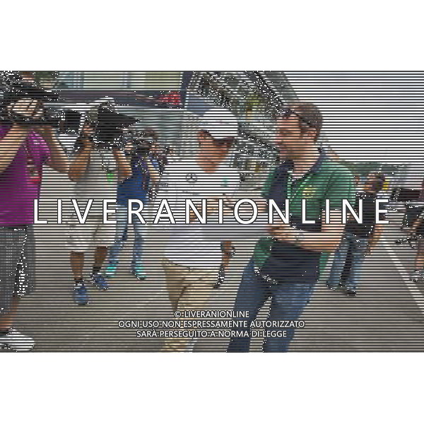 19.06.2014, Red Bull Ring, Spielberg, AUT, FIA, Formel 1, Grosser Preis von ÷sterreich, Vorberichte, im Bild Nico Rosberg, (GER, Mercedes AMG Petronas Formula One Team) bei seiner Ankunft // during the Preparation of the Austrian Formula One Grand Prix at the Red Bull Ring in Spielberg, Austria, 2014/06/19, EXPA Pictures © 2014, PhotoCredit: EXPA/ Mario Kuhnke ©photoshot/Agenzia Aldo Liverani sas - ITALY ONLY - EDITORIAL USE ONLY