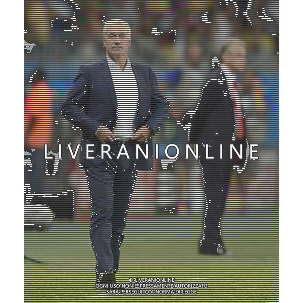 (140620) -- SALVADOR, June 20, 2014 () -- France\'s head coach Didier Deschamps reacts during a Group E match between Switzerland and France of 2014 FIFA World Cup at the Arena Fonte Nova Stadium in Salvador, Brazil, on June 20, 2014.(/Yang Lei)(rh) AG ALDO LIVERANI SAS ONLY ITALY