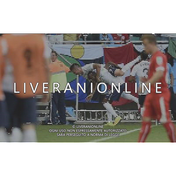(140620) -- SALVADOR, June 20, 2014 () -- France\'s Olivier Giroud (L) celebrates the first goal during a Group E match between Switzerland and France of 2014 FIFA World Cup at the Arena Fonte Nova Stadium in Salvador, Brazil, on June 20, 2014.(/Yang Lei)(rh) AG ALDO LIVERANI SAS ONLY ITALY