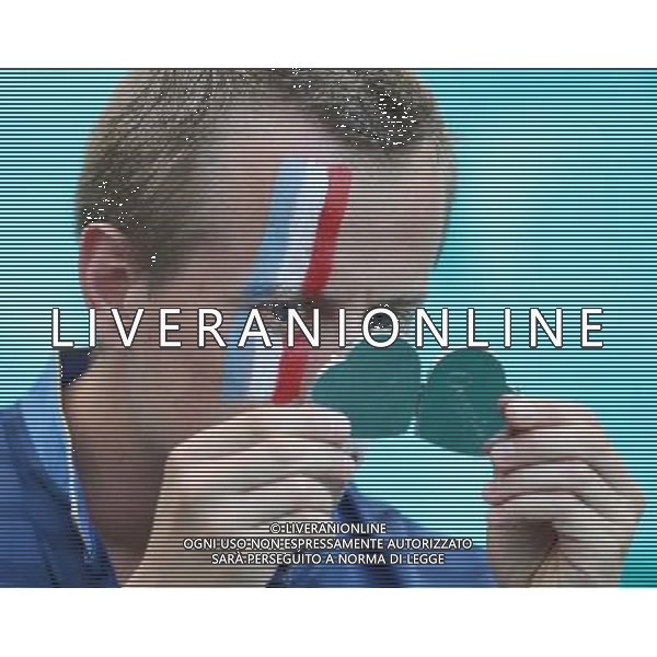 (140620) -- SALVADOR, June 20, 2014 () -- A France\'s fan poses before a Group E match between Switzerland and France of 2014 FIFA World Cup at the Arena Fonte Nova Stadium in Salvador, Brazil, on June 20, 2014.(/Cao Can)(rh) AG ALDO LIVERANI SAS ONLY ITALY