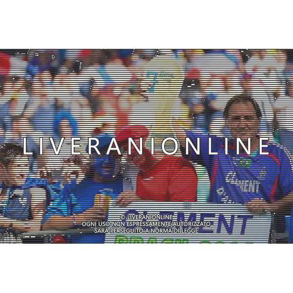 Clement d\'Antibes - Supporters France - 20.06.2014 - Suisse / France - Coupe du Monde 2014 - Photo : Dave Winter / Icon Sport /AGENZIA ALDO LIVERANI SAS - ITALY ONLY - Svizzera Vs Francia partita del Gruppo E Coppa del Mondo FIFA 2014 presso l\'Arena Stadio Fonte Nova di Salvador, in Brasile, il 20 giugno 2014