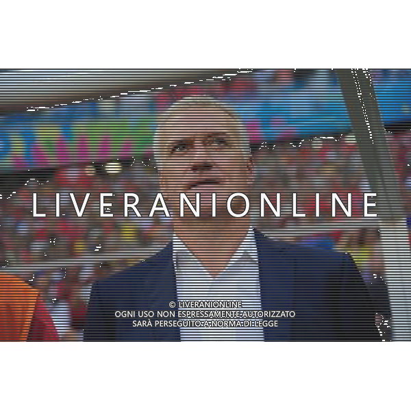 Didier DESCHAMPS - 20.06.2014 - Suisse / France - Coupe du Monde 2014 - Photo : Dave Winter / Icon Sport /AGENZIA ALDO LIVERANI SAS - ITALY ONLY - Svizzera Vs Francia partita del Gruppo E Coppa del Mondo FIFA 2014 presso l\'Arena Stadio Fonte Nova di Salvador, in Brasile, il 20 giugno 2014