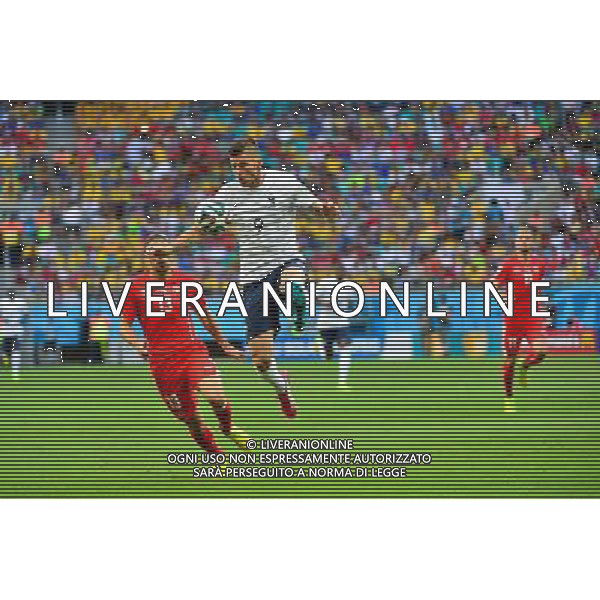 Olivier GIROUD / Ricardo RODRIGUEZ - 20.06.2014 - Suisse / France - Coupe du Monde 2014 - Photo : Dave Winter / Icon Sport /AGENZIA ALDO LIVERANI SAS - ITALY ONLY - Svizzera Vs Francia partita del Gruppo E Coppa del Mondo FIFA 2014 presso l\'Arena Stadio Fonte Nova di Salvador, in Brasile, il 20 giugno 2014