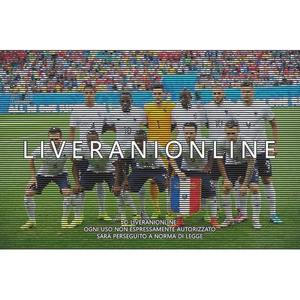 Equipe France - 20.06.2014 - Suisse / France - Coupe du Monde 2014 - Photo : Dave Winter / Icon Sport /AGENZIA ALDO LIVERANI SAS - ITALY ONLY - Svizzera Vs Francia partita del Gruppo E Coppa del Mondo FIFA 2014 presso l\'Arena Stadio Fonte Nova di Salvador, in Brasile, il 20 giugno 2014