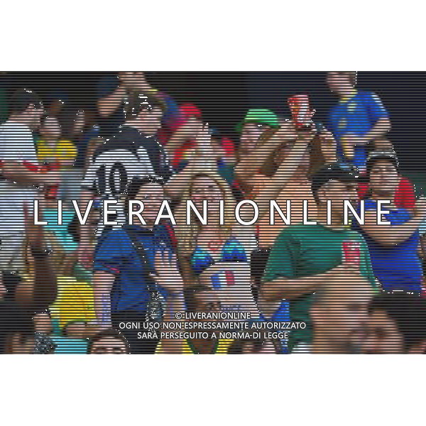 Supporters France - 20.06.2014 - Suisse / France - Coupe du Monde 2014 - Photo : Dave Winter / Icon Sport /AGENZIA ALDO LIVERANI SAS - ITALY ONLY - Svizzera Vs Francia partita del Gruppo E Coppa del Mondo FIFA 2014 presso l\'Arena Stadio Fonte Nova di Salvador, in Brasile, il 20 giugno 2014