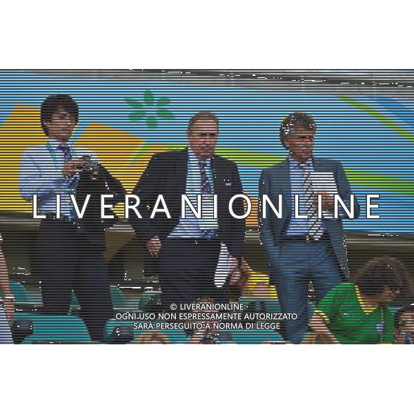 Gerard HOULLIER - 20.06.2014 - Suisse / France - Coupe du Monde 2014 - Photo : Dave Winter / Icon Sport /AGENZIA ALDO LIVERANI SAS - ITALY ONLY - Svizzera Vs Francia partita del Gruppo E Coppa del Mondo FIFA 2014 presso l\'Arena Stadio Fonte Nova di Salvador, in Brasile, il 20 giugno 2014