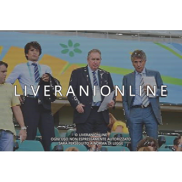 Gerard HOULLIER - 20.06.2014 - Suisse / France - Coupe du Monde 2014 - Photo : Dave Winter / Icon Sport /AGENZIA ALDO LIVERANI SAS - ITALY ONLY - Svizzera Vs Francia partita del Gruppo E Coppa del Mondo FIFA 2014 presso l\'Arena Stadio Fonte Nova di Salvador, in Brasile, il 20 giugno 2014