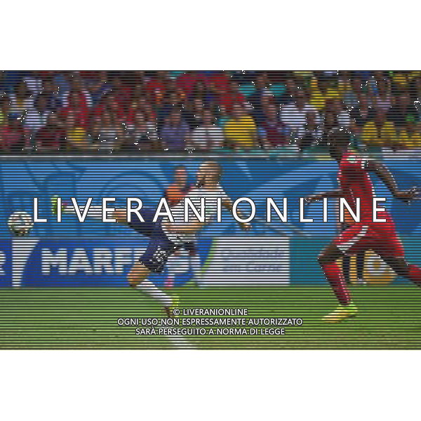 Goal Karim BENZEMA - 20.06.2014 - Suisse / France - Coupe du Monde 2014 - Photo : Dave Winter / Icon Sport /AGENZIA ALDO LIVERANI SAS - ITALY ONLY - Svizzera Vs Francia partita del Gruppo E Coppa del Mondo FIFA 2014 presso l\'Arena Stadio Fonte Nova di Salvador, in Brasile, il 20 giugno 2014