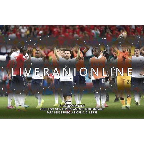 Joie France - Mathieu VALBUENA - 20.06.2014 - Suisse / France - Coupe du Monde 2014 - Photo : Dave Winter / Icon Sport /AGENZIA ALDO LIVERANI SAS - ITALY ONLY - Svizzera Vs Francia partita del Gruppo E Coppa del Mondo FIFA 2014 presso l\'Arena Stadio Fonte Nova di Salvador, in Brasile, il 20 giugno 2014