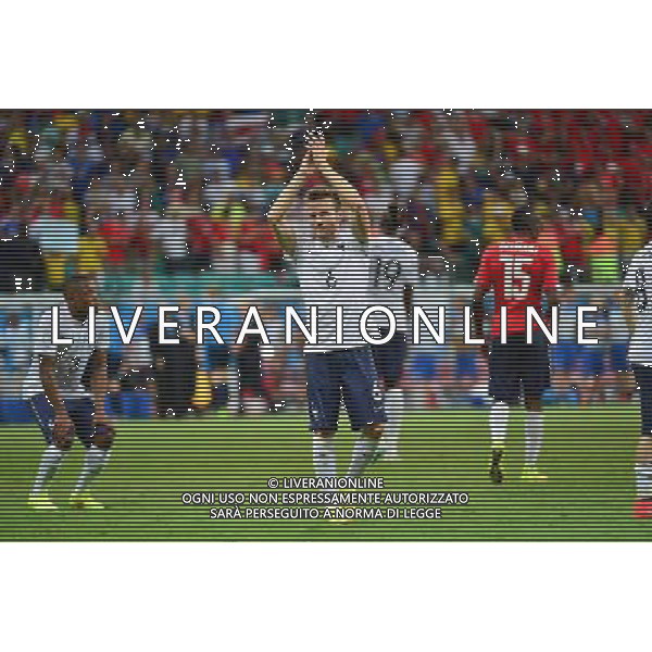 Joie France - Yohan CABAYE - 20.06.2014 - Suisse / France - Coupe du Monde 2014 - Photo : Dave Winter / Icon Sport /AGENZIA ALDO LIVERANI SAS - ITALY ONLY - Svizzera Vs Francia partita del Gruppo E Coppa del Mondo FIFA 2014 presso l\'Arena Stadio Fonte Nova di Salvador, in Brasile, il 20 giugno 2014