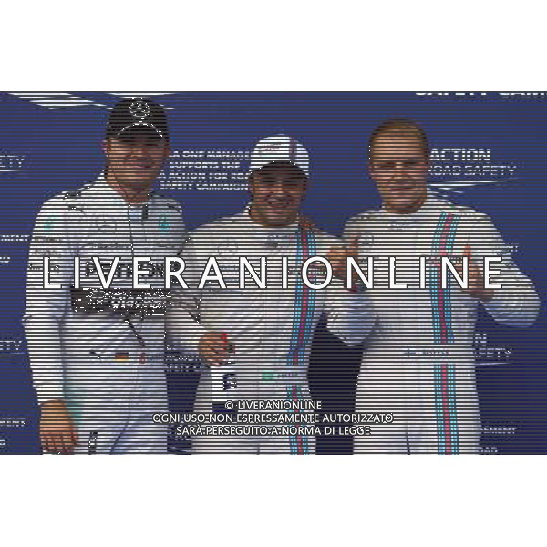 Pole position for Felipe Massa (BRA) Williams FW36, 2nd for Valtteri Bottas (FIN) Williams FW36 and 3rd place Nico Rosberg (GER) Mercedes AMG F1 W05. 21.06.2014. Formula 1 World Championship, Rd 8, Austrian Grand Prix, Spielberg, Austria, Qualifying Day. - www.xpbimages.com, EMail: requests@xpbimages.com - copy of publication required for printed pictures. Every used picture is fee-liable. © Copyright: Batchelor / XPB Images AG ALDO LIVERANI SAS ONLY ITALY