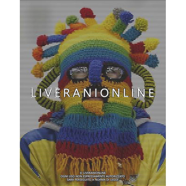 (140620) -- CURITIBA, June 20, 2014 () -- A fan of of Ecuador is seen ahead of a Group E match between Honduras and Ecuador of 2014 FIFA World Cup at the Arena da Baixada Stadium in Curitiba, Brazil, June 20, 2014. Ecuador beat Honduras 2-1. (/Zhou Lei)(zc) AG ALDO LIVERANI SAS ONLY ITALY