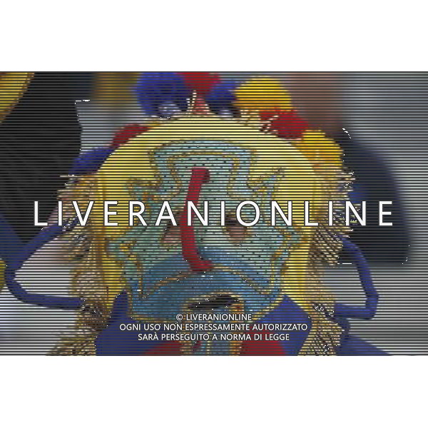 (140620) -- CURITIBA, June 20, 2014 () -- A fan of Ecuador is seen ahead of a Group E match between Honduras and Ecuador of 2014 FIFA World Cup at the Arena da Baixada Stadium in Curitiba, Brazil, June 20, 2014. Ecuador beat Honduras 2-1. (/Liao Yujie)(zc) AG ALDO LIVERANI SAS ONLY ITALY