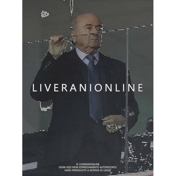 (140620) -- CURITIBA, June 20, 2014 () -- FIFA President Sepp Blatter watches a Group E match between Honduras and Ecuador of 2014 FIFA World Cup at the Arena da Baixada Stadium in Curitiba, Brazil, June 20, 2014. (/Zhou Lei)(zc) AG ALDO LIVERANI SAS ONLY ITALY