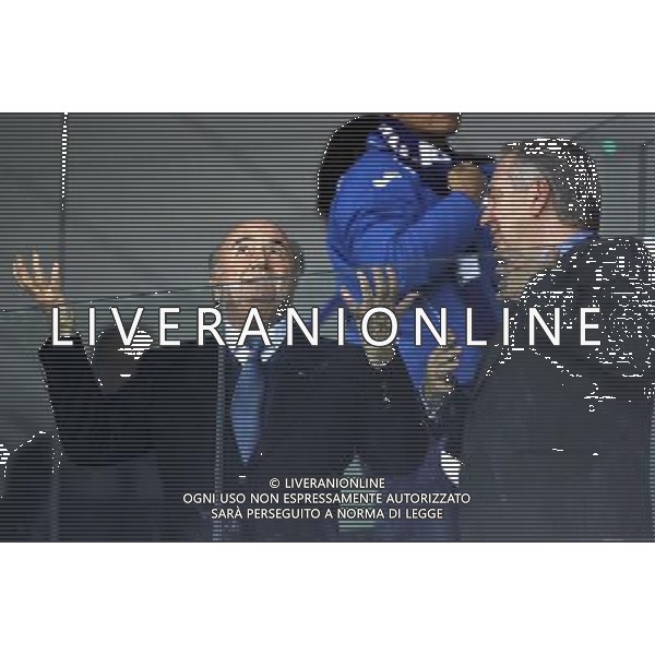(140620) -- CURITIBA, June 20, 2014 () -- FIFA President Sepp Blatter (L) gestures on the auditorium during a Group E match between Honduras and Ecuador of 2014 FIFA World Cup at the Arena da Baixada Stadium in Curitiba, Brazil, June 20, 2014. (/Zhou Lei)(zc) AG ALDO LIVERANI SAS ONLY ITALY