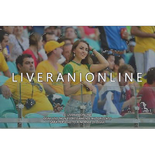 Supportrice Bresil - 20.06.2014 - Suisse / France - Coupe du Monde 2014 -Salvador Photo : Dave Winter / Icon Sport