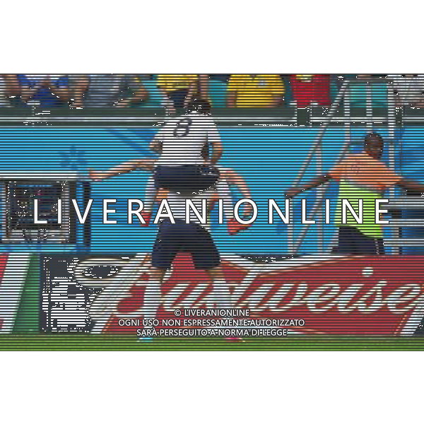 Joie Mathieu VALBUENA / Olivier GIROUD - 20.06.2014 - Suisse / France - Coupe du Monde 2014 -Salvador Photo : Dave Winter / Icon Sport