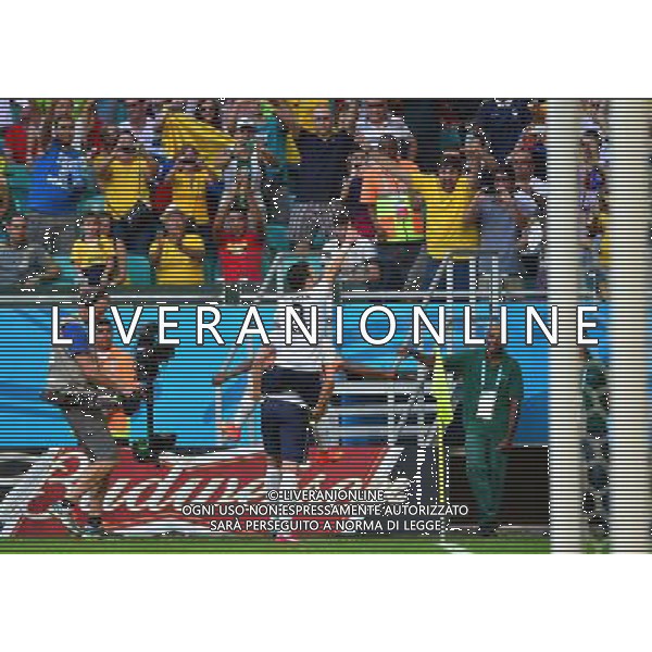 Joie Mathieu VALBUENA / Olivier GIROUD - 20.06.2014 - Suisse / France - Coupe du Monde 2014 -Salvador Photo : Dave Winter / Icon Sport