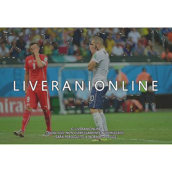 Karim BENZEMA - 20.06.2014 - Suisse / France - Coupe du Monde 2014 -Salvador Photo : Dave Winter / Icon Sport