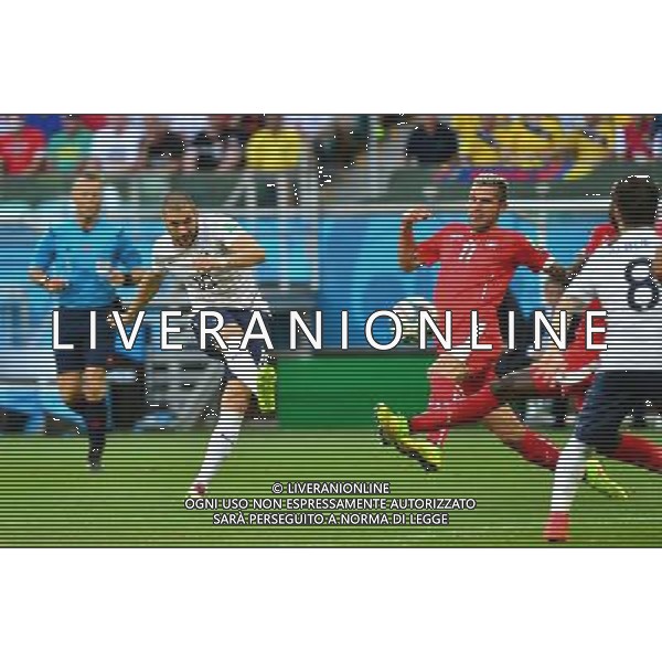 Karim BENZEMA - 20.06.2014 - Suisse / France - Coupe du Monde 2014 -Salvador Photo : Dave Winter / Icon Sport